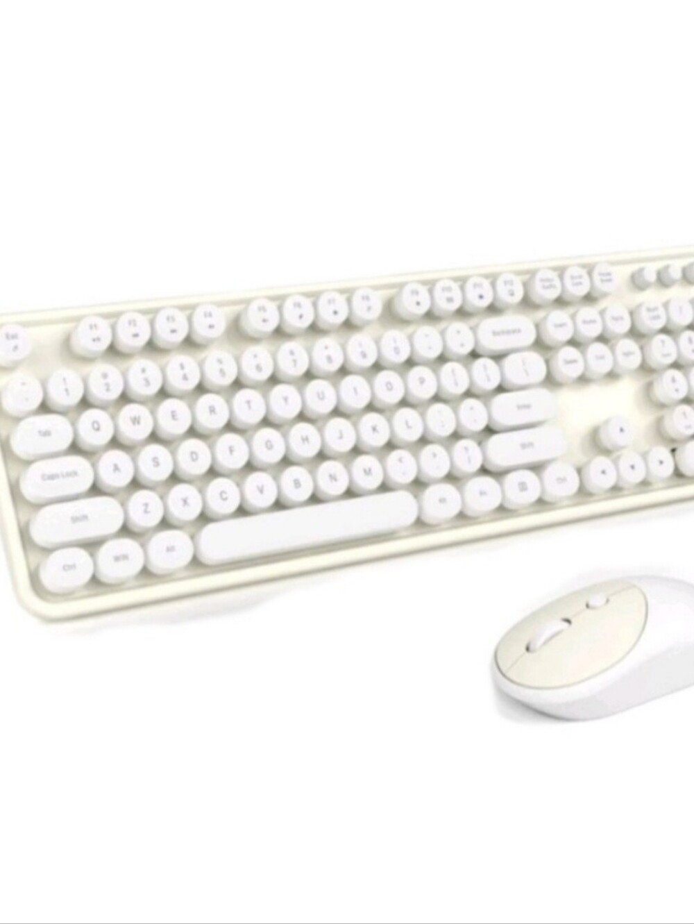 Mofii Sweet Wireless Keyboard and Mouse Combo, Round Key, for PC/Laptop/Mac
